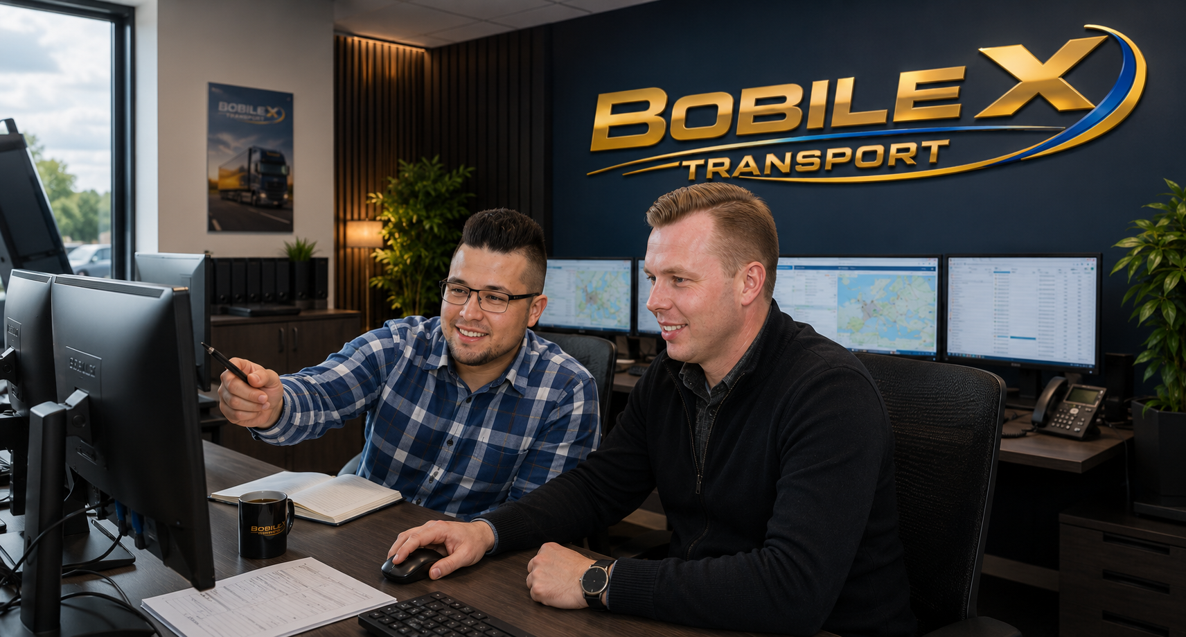 Zespół spedycyjny Bobilex w biurze